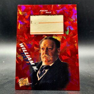 2021 Pieces of the Past William H Taft Red Cracked Ice 1/1 Handwritten Document